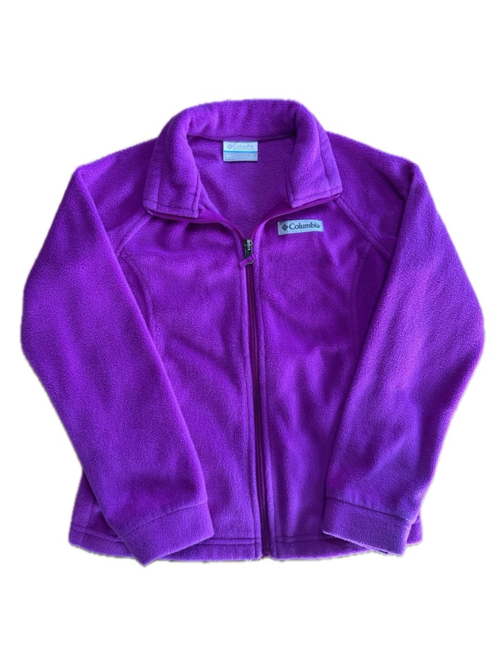 Columbia Girls Benton Springs Full Zip FleeceJacket Purple Size S (7/8)